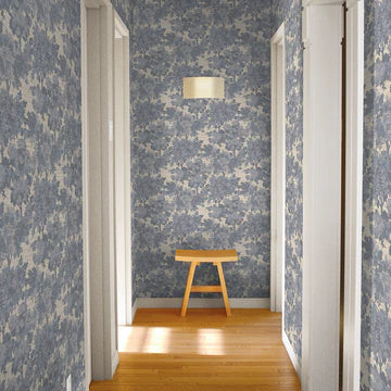 Canopy Toile Faux Grasscloth Peel and Stick Wallpaper