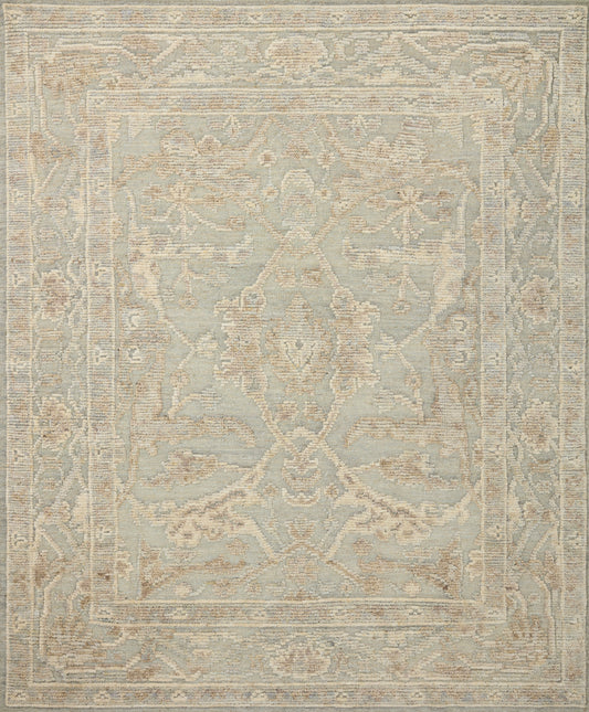 Emilia Sky Natural Hand-Knotted Wool Rug