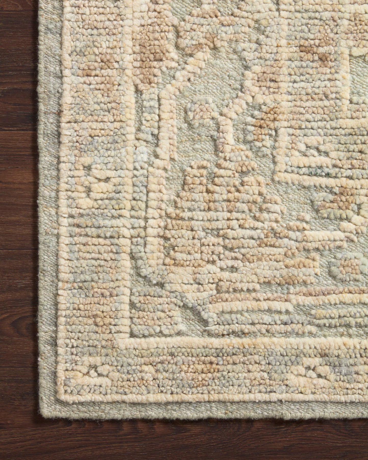 Emilia Sky Natural Hand-Knotted Wool Rug