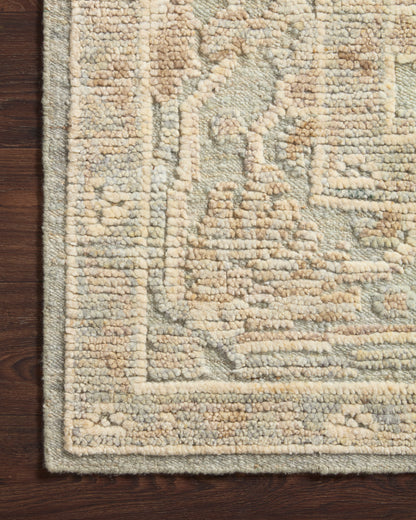 Emilia Sky Natural Hand-Knotted Wool Rug