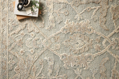 Emilia Sky Natural Hand-Knotted Wool Rug