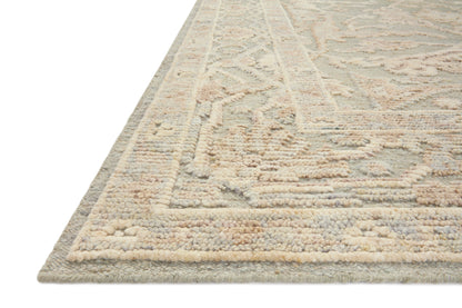 Emilia Sky Natural Hand-Knotted Wool Rug