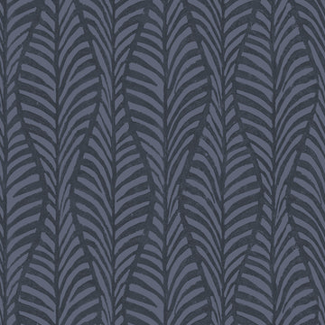 Block Print Leaves Peel and Stick Wallpaper