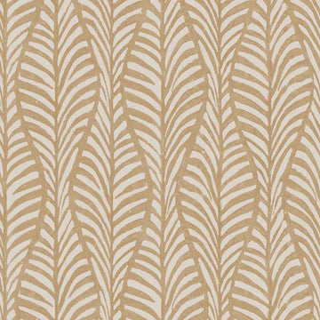Block Print Leaves Peel and Stick Wallpaper