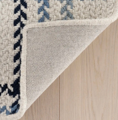 Rhona Plaid Woven Wool Custom Rug