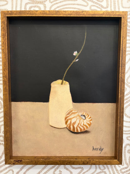 Flowering Branch and Shell by Sharon Hardy