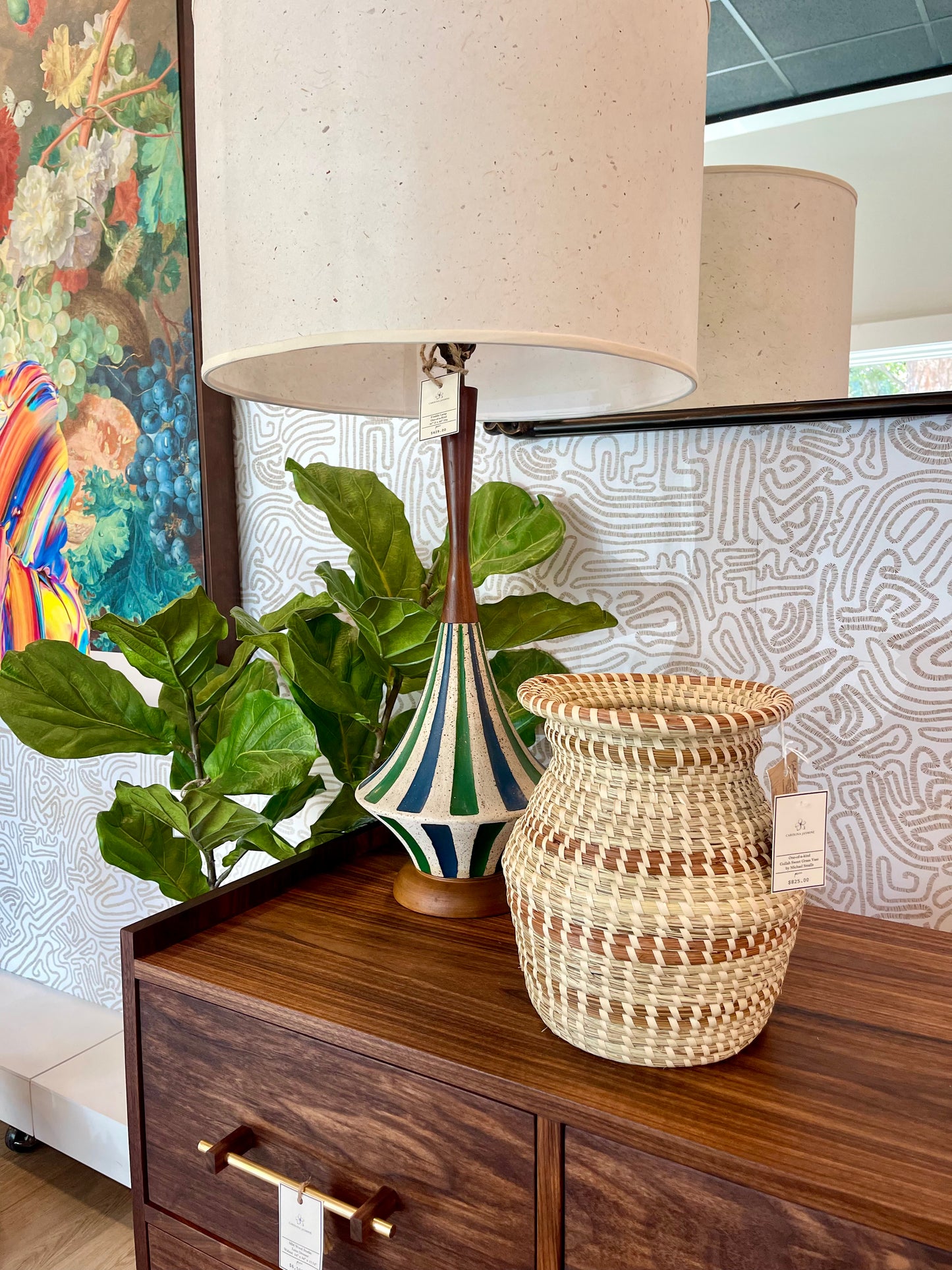 Authentic Gullah Sweetgrass Vase