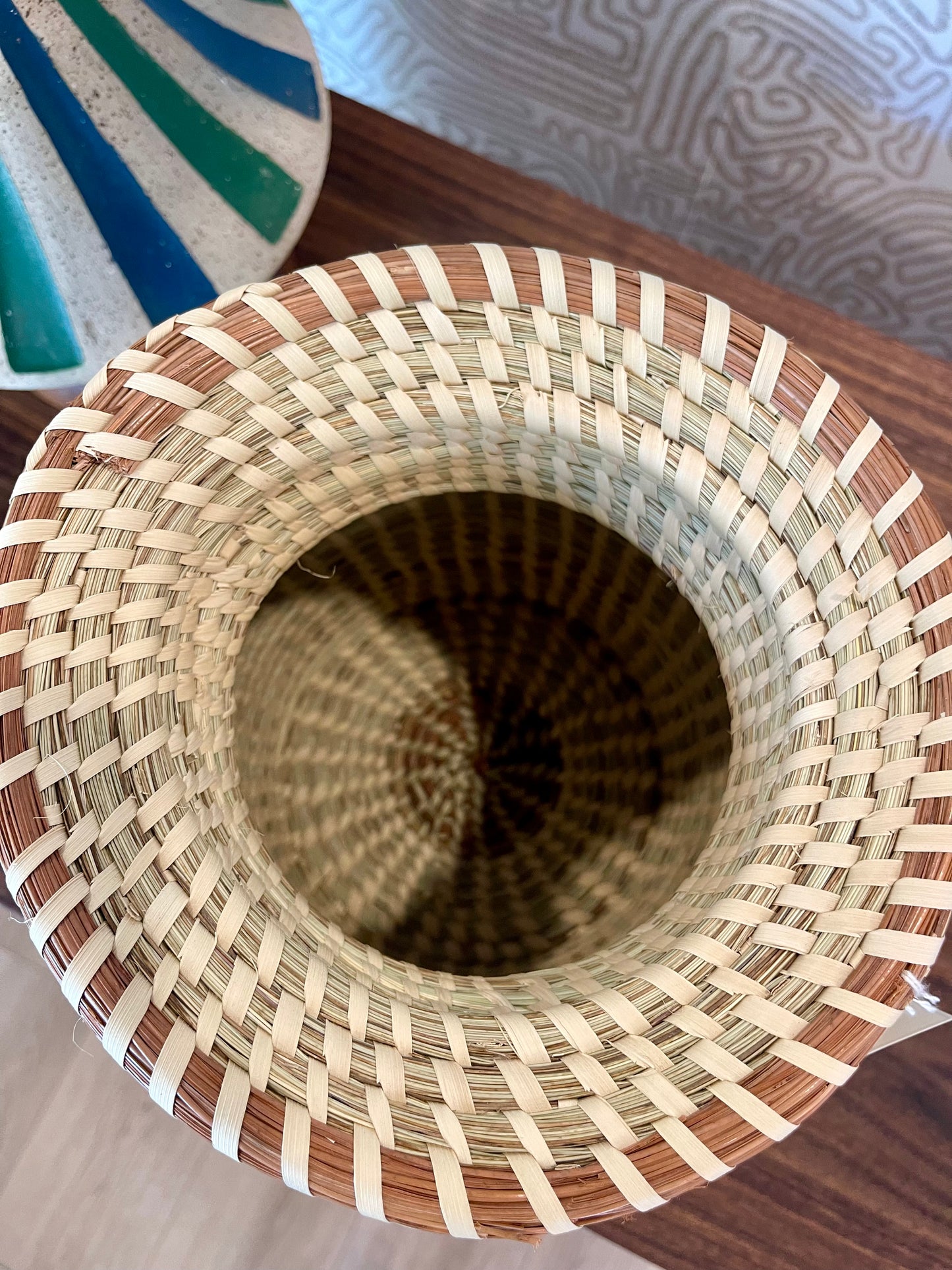 Authentic Gullah Sweetgrass Vase
