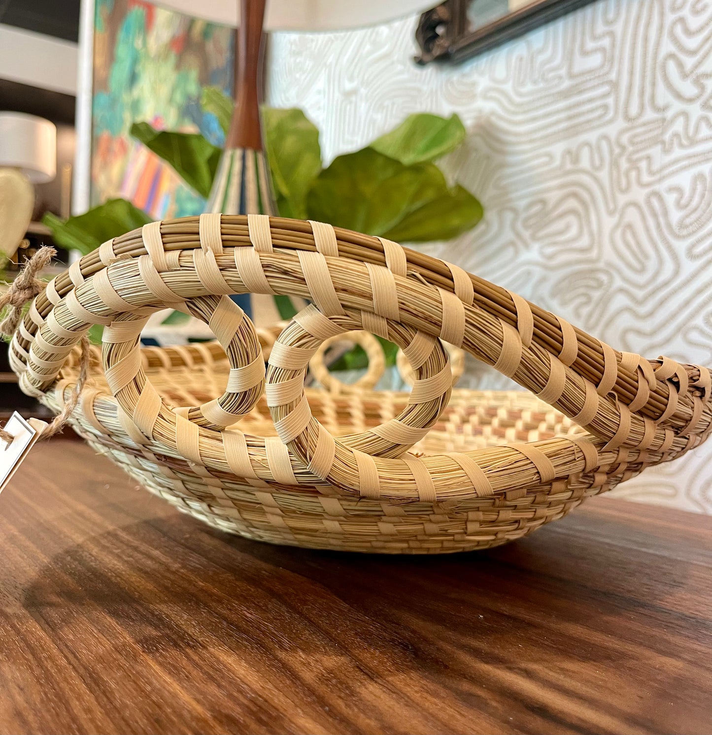 Authentic Gullah Large Sweetgrass Basket