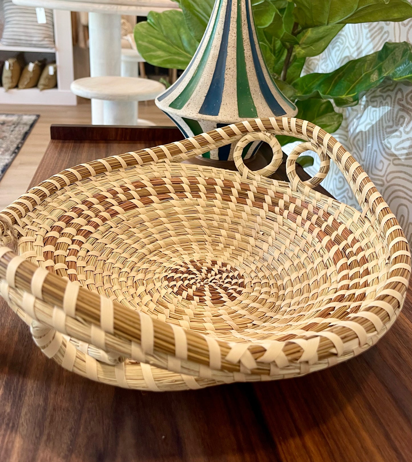 Authentic Gullah Large Sweetgrass Basket