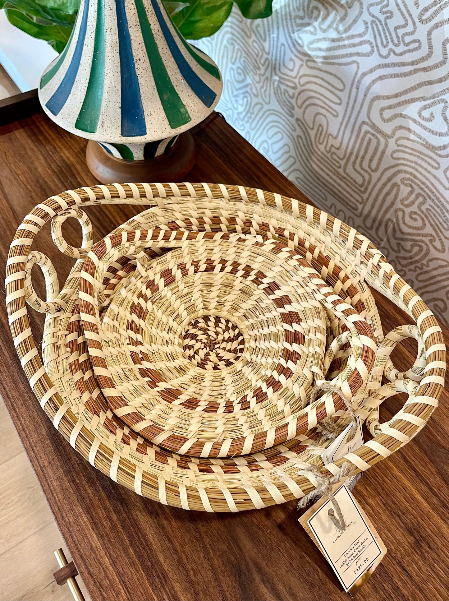 Authentic Gullah Small Sweetgrass Basket