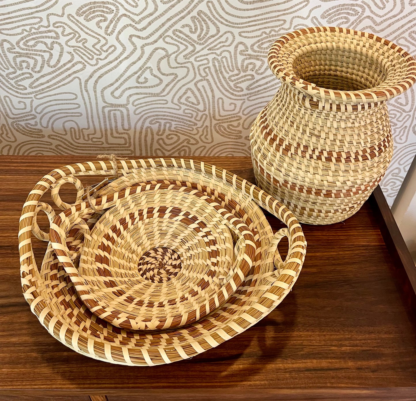 Authentic Gullah Small Sweetgrass Basket