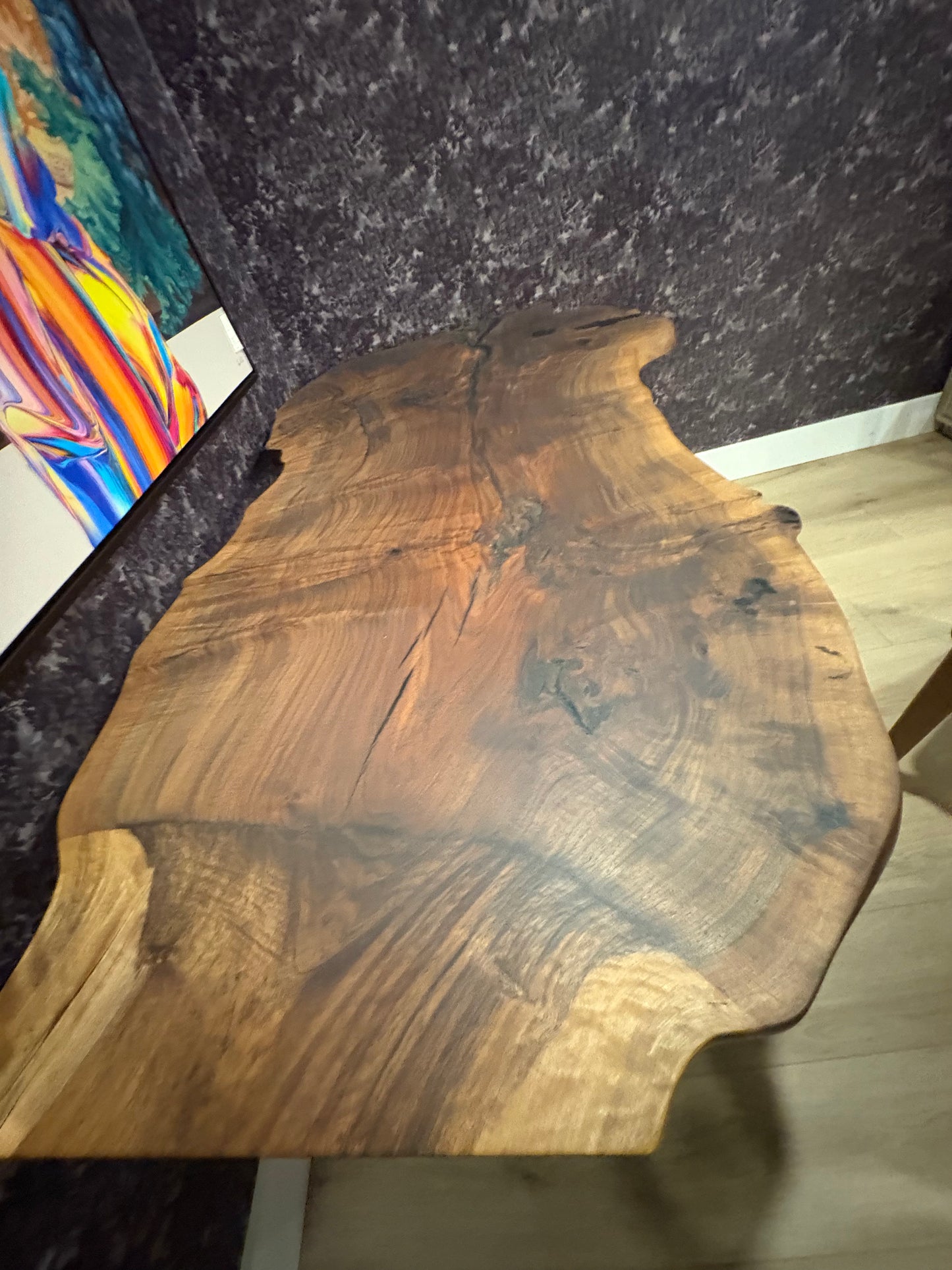 Claro Walnut Live Edge Table