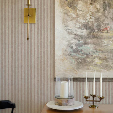 Charles Street Stripe Textured Peel and Stick Wallpaper