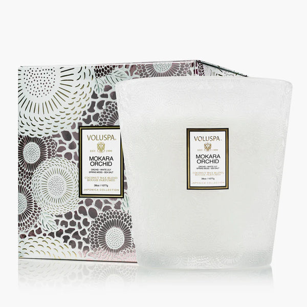 Mokara Orchid 3 Wick Hearth Candle