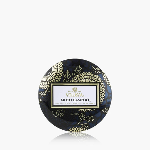 Moso Bamboo Mini Tin Candle