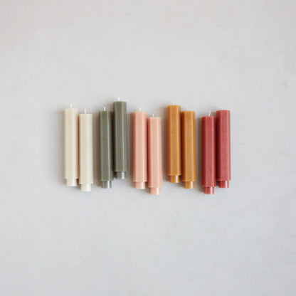 Moss Taper Candles