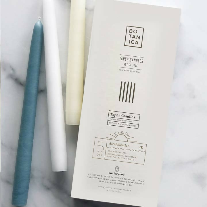 Elemental Zodiac Taper Candles | Air