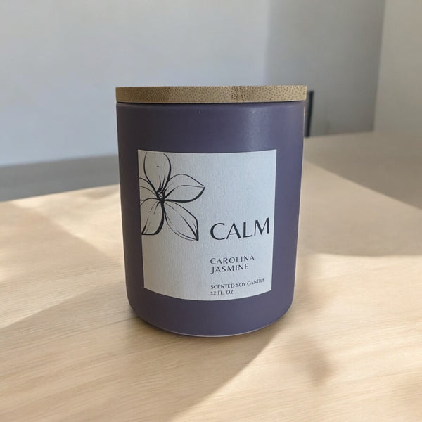 Carolina Jasmine's Custom Scent of CALM Soy Candle