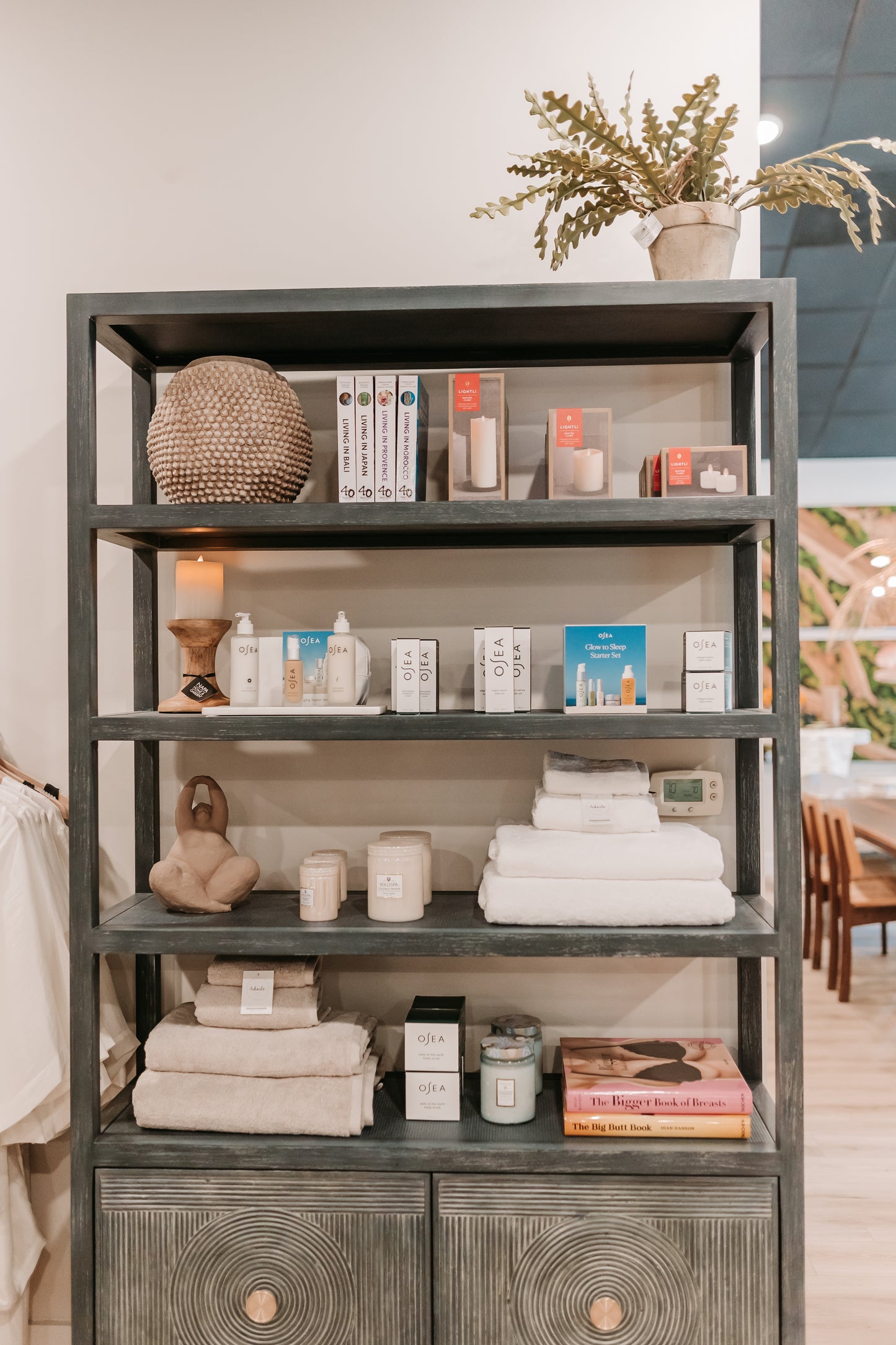 Santos Vintage Navy Storage Shelving Unit
