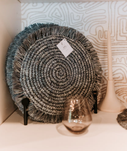 Rafia Placemat - Grey