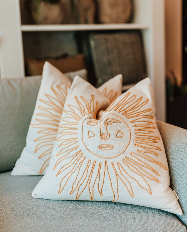 Golden Sun Pillow