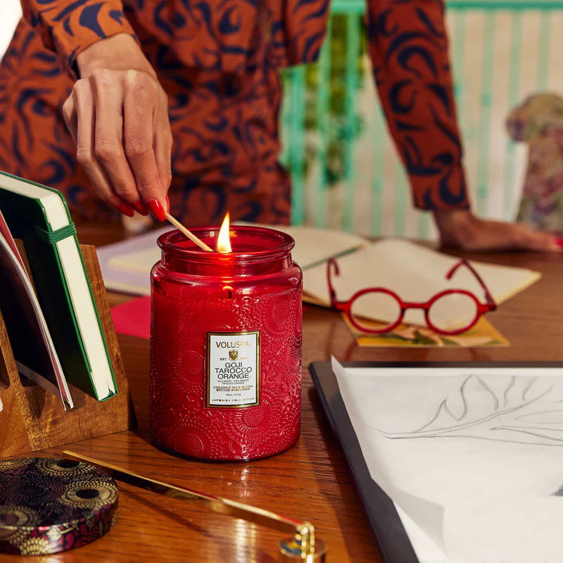 Goji Tarocco Orange Large Jar Candle