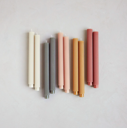 Fancy Taper Candles, Set of 2
