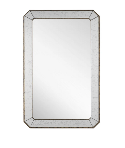 Antiqued Rectangular Mirror