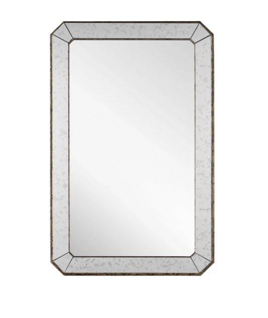 Antiqued Rectangular Mirror