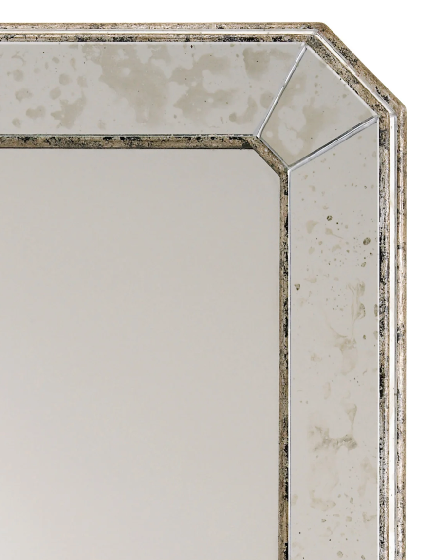 Antiqued Rectangular Mirror