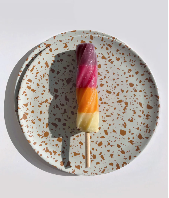 Terrazzo Mauve Side Plate, Set of 4