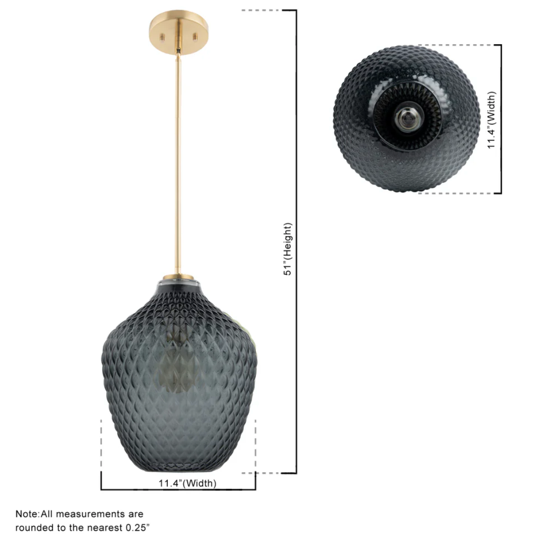 Lavine Handblown Glass Mini Pendant