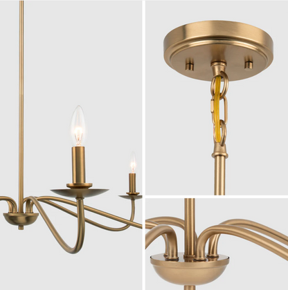 Ellie Gold 5-Light Chandelier