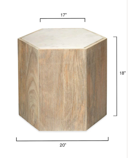 Argan Hexagon Side Tables