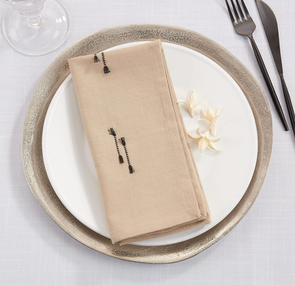 Fringe Line Napkin - Natural