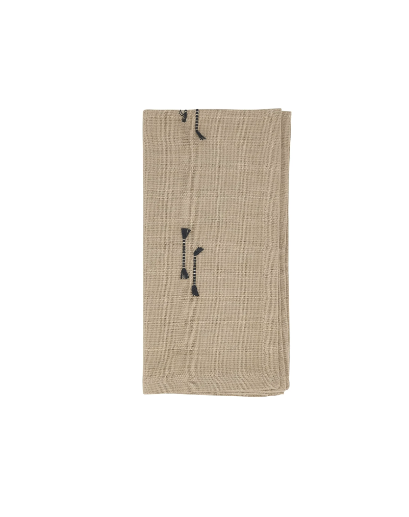Fringe Line Napkin - Natural