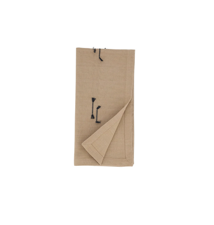 Fringe Line Napkin - Natural