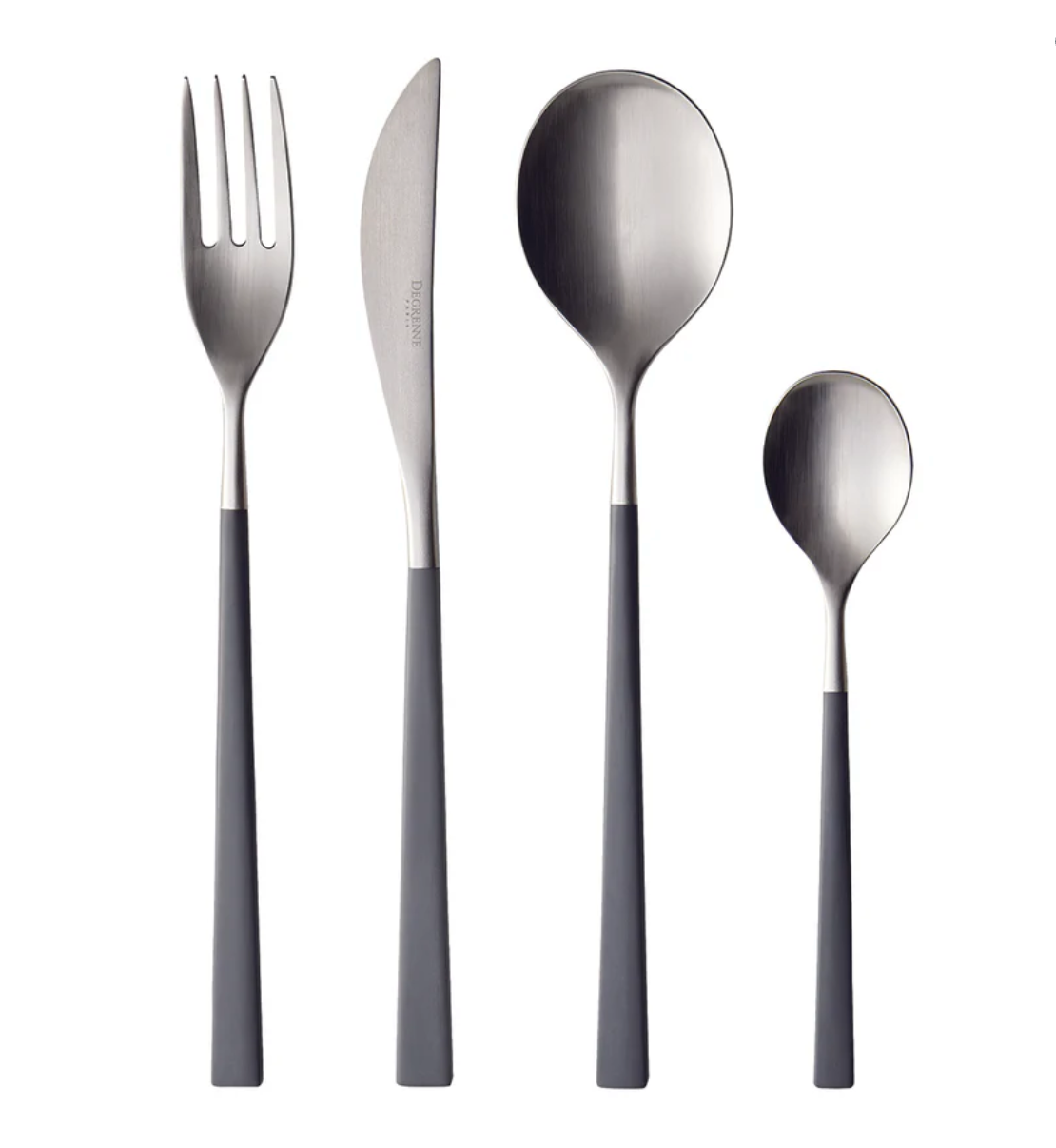 Fuse Flatware Set, Gray