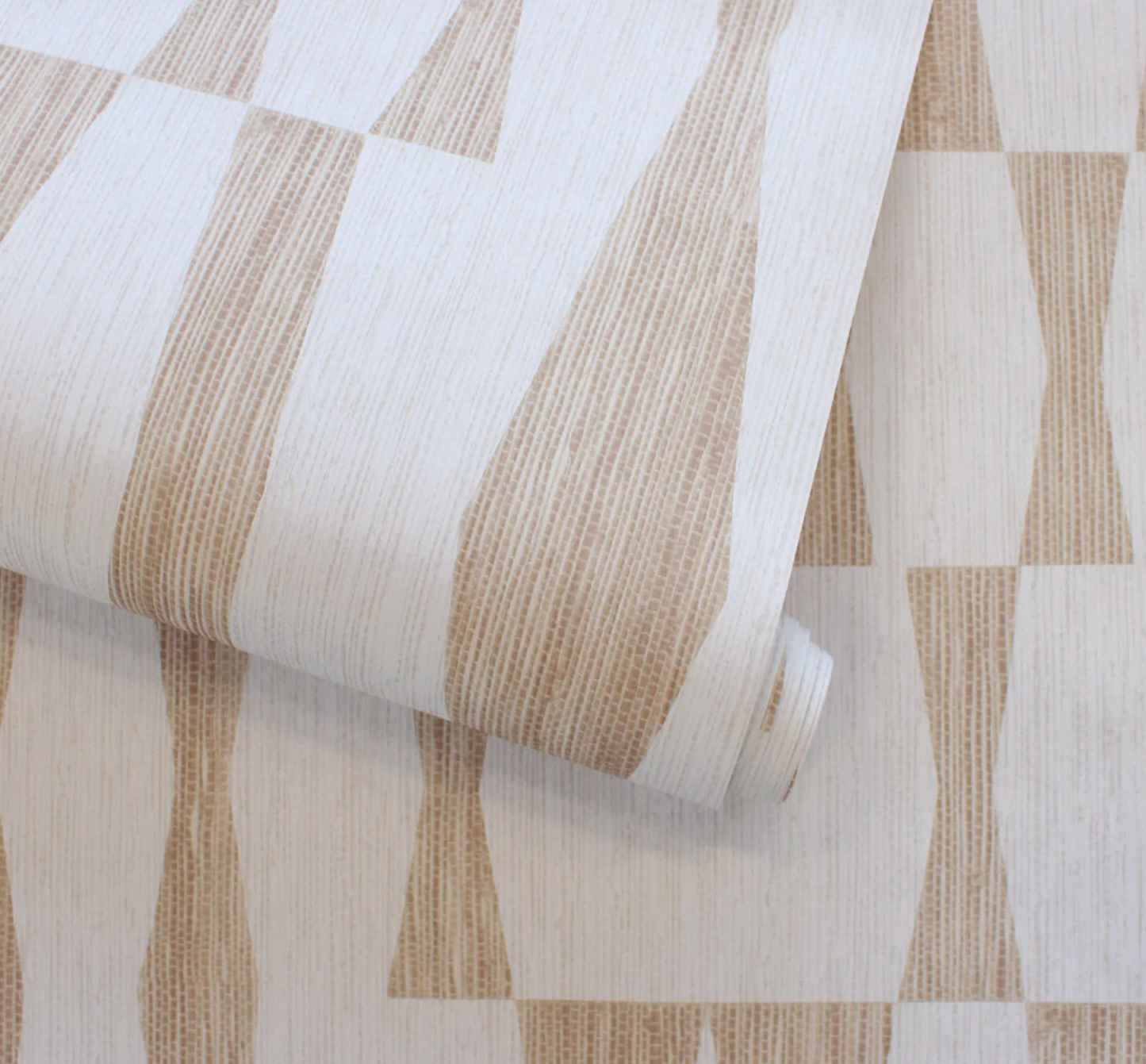Faux Grasscloth Geo Peel and Stick Wallpaper