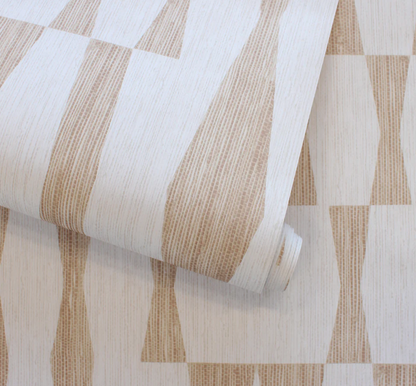 Faux Grasscloth Geo Peel and Stick Wallpaper