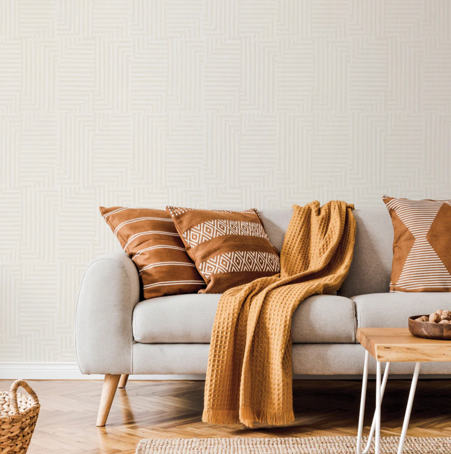 Geometric Patchwork Peel and Stick Wallpaper