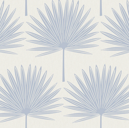 Stamped Palm Peel and Stick Wallpaper