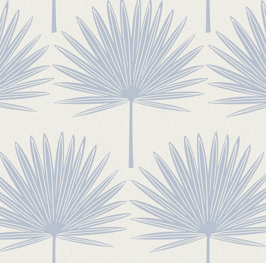 Stamped Palm Peel and Stick Wallpaper