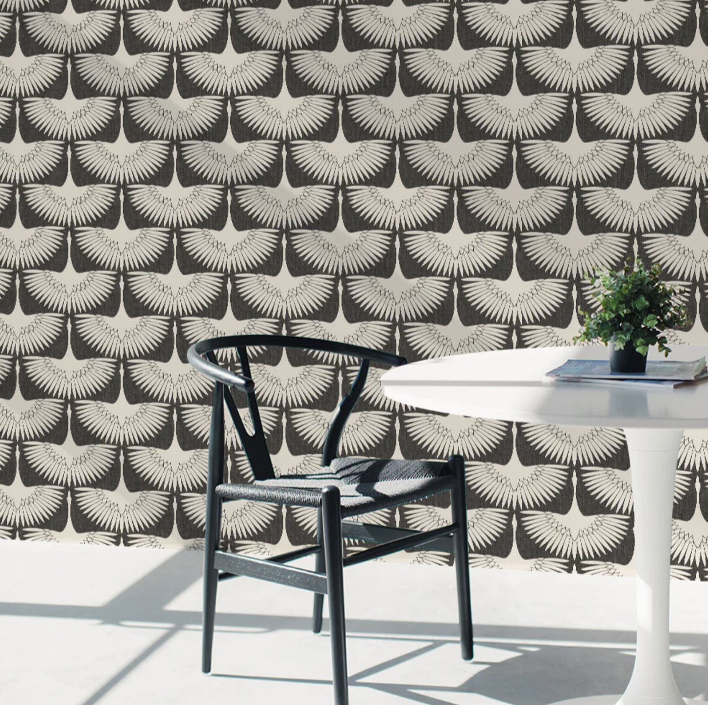 Feather Flock Peel and Stick Wallpaper By Genevieve Gorder