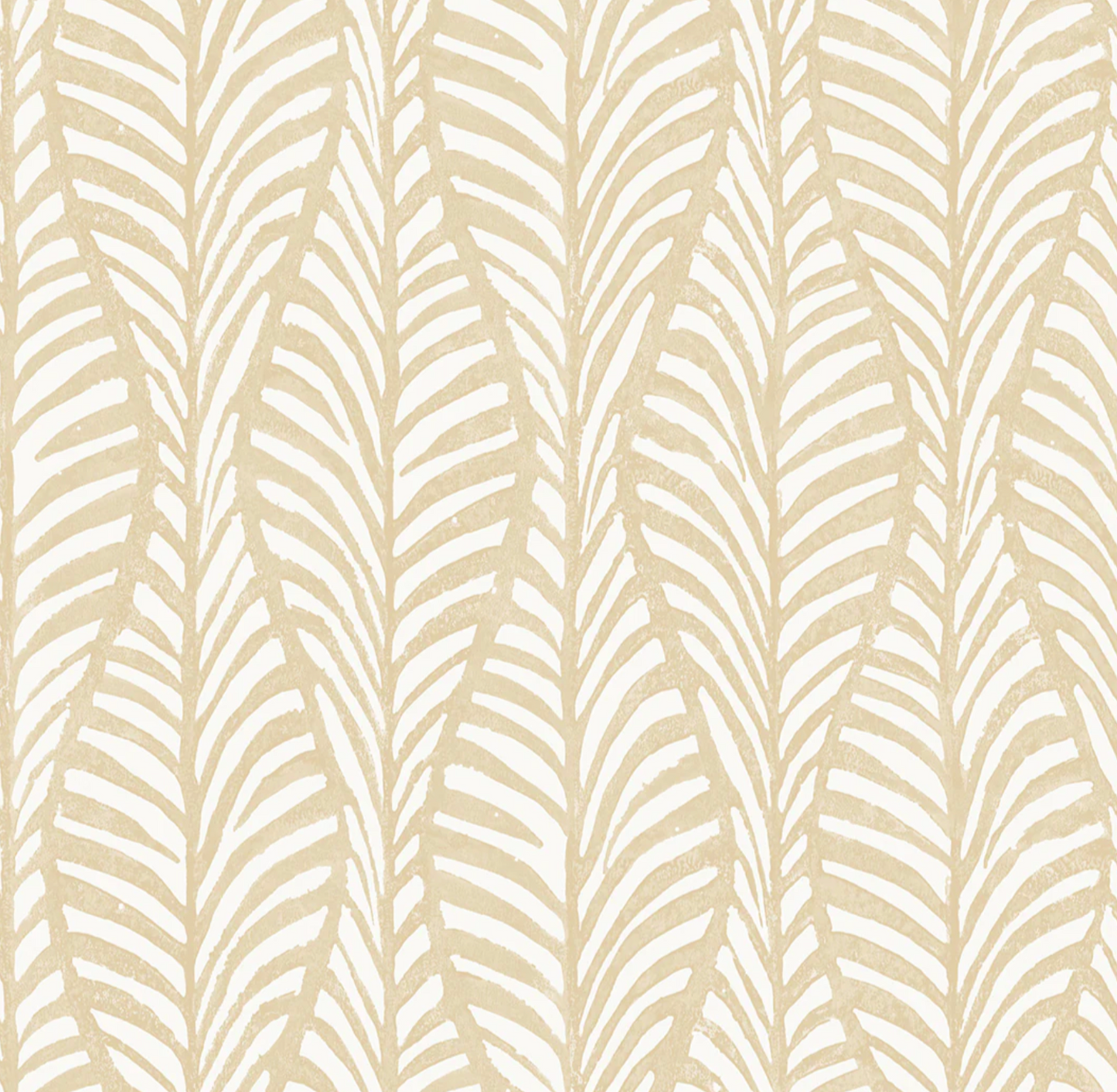 Block Print Leaves Peel and Stick Wallpaper