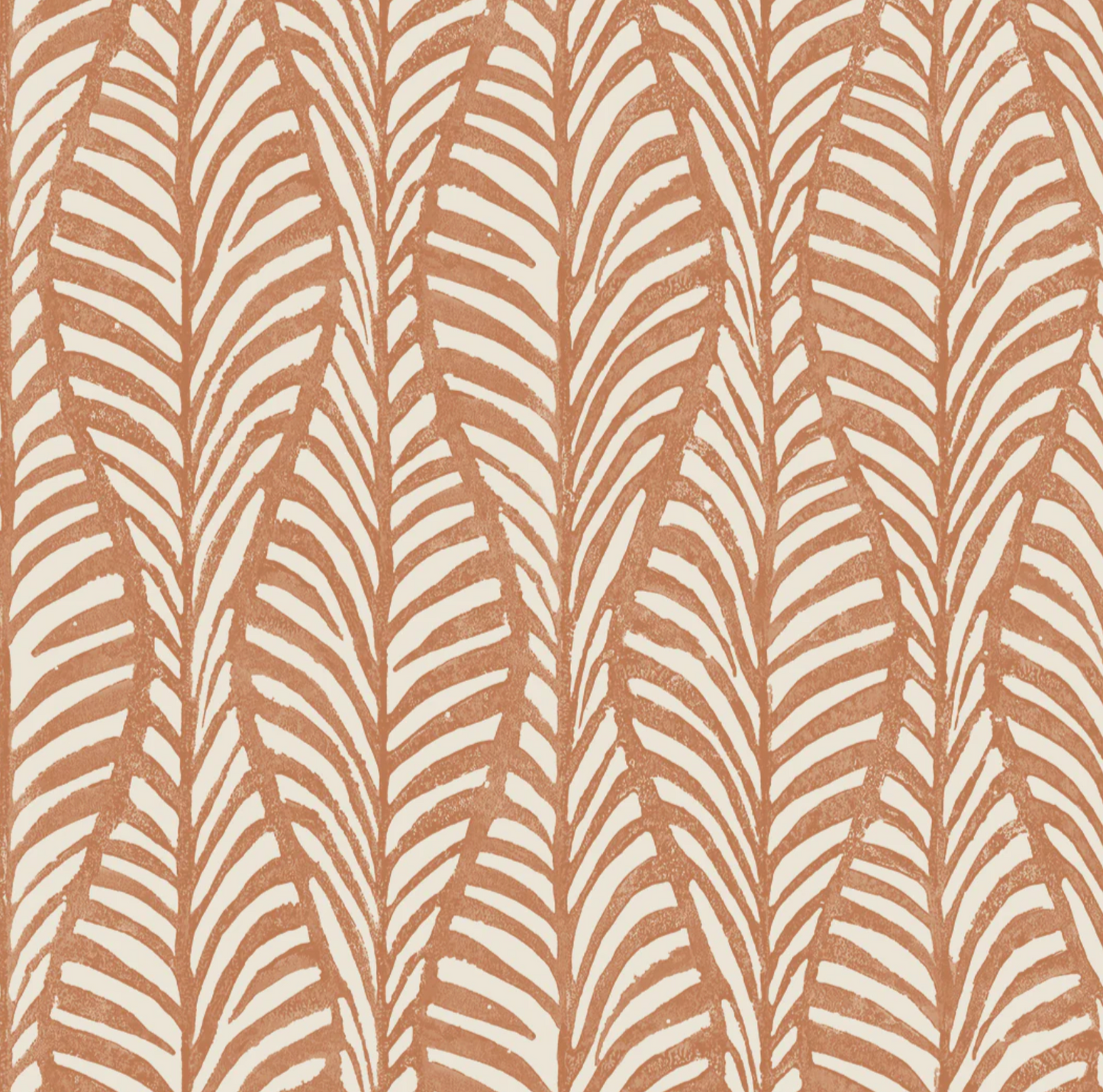 Block Print Leaves Peel and Stick Wallpaper