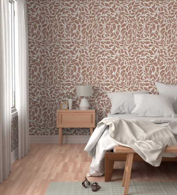 Swirling Leaves Wallpaper