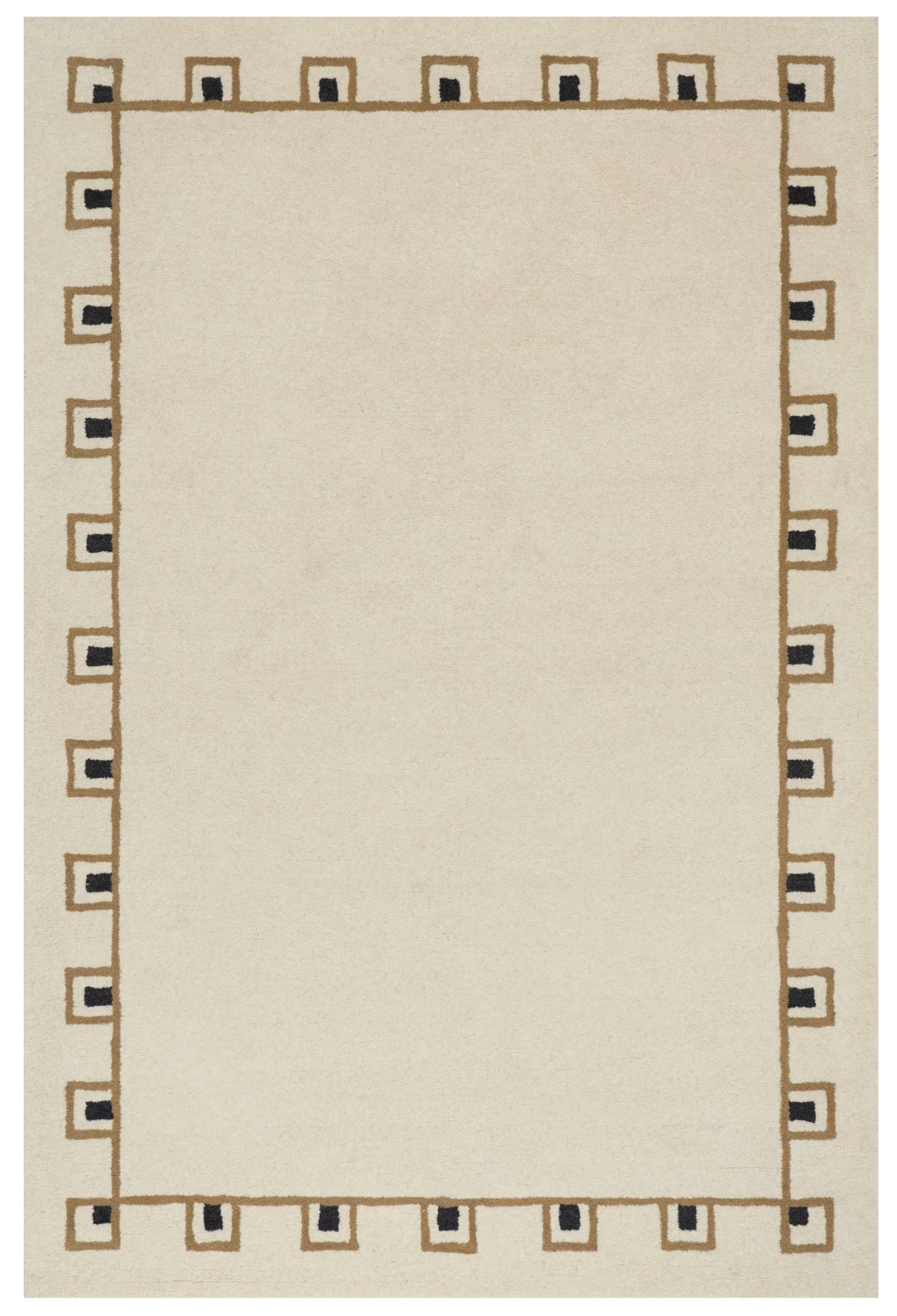 Yves Bordered Wool Cozy Rug