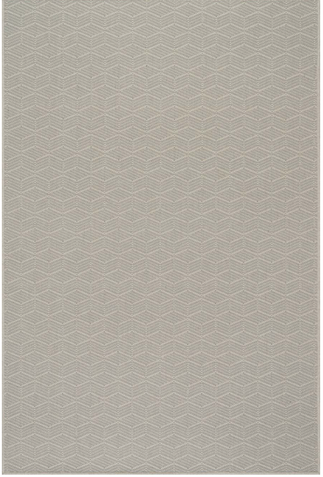 Vivi Chevron Grey Woven Wool Custom Rug SAMPLE